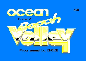 Beach Volley (UK) (1989) (Trainer) screen shot title